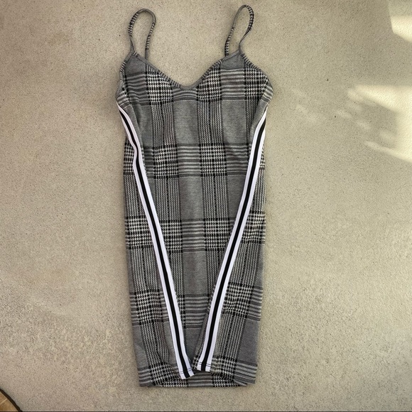 Tweed Racing Stripe Dress - Picture 2 of 5